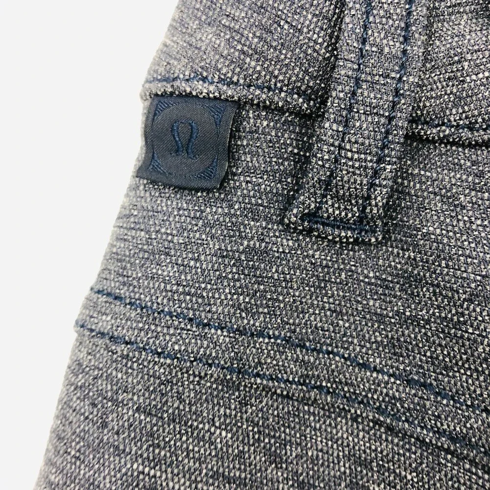 Lululemon Athletica Men's Gray Cotton Blend High-Rise Straight Leg Pants Size 32